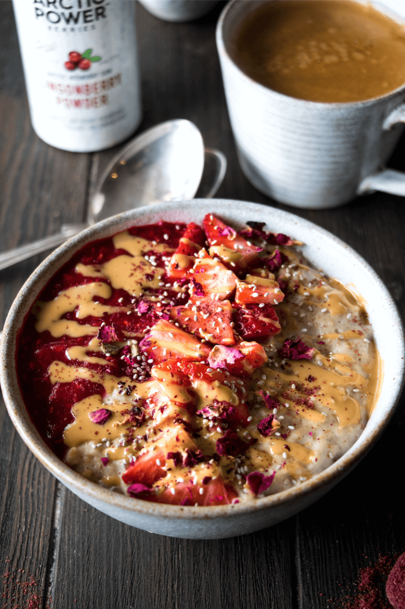 Raspberry & Cashew Porridge