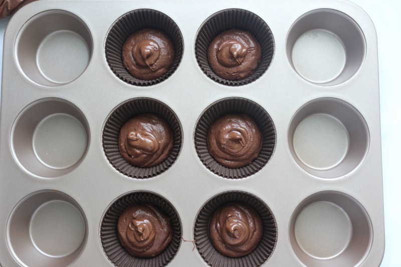 Step-by-Step Ferrero Rocher Chocolate Cupcake Making