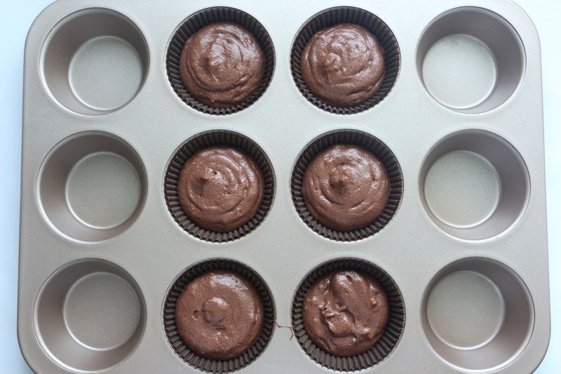 Step-by-Step Ferrero Rocher Chocolate Cupcake Making