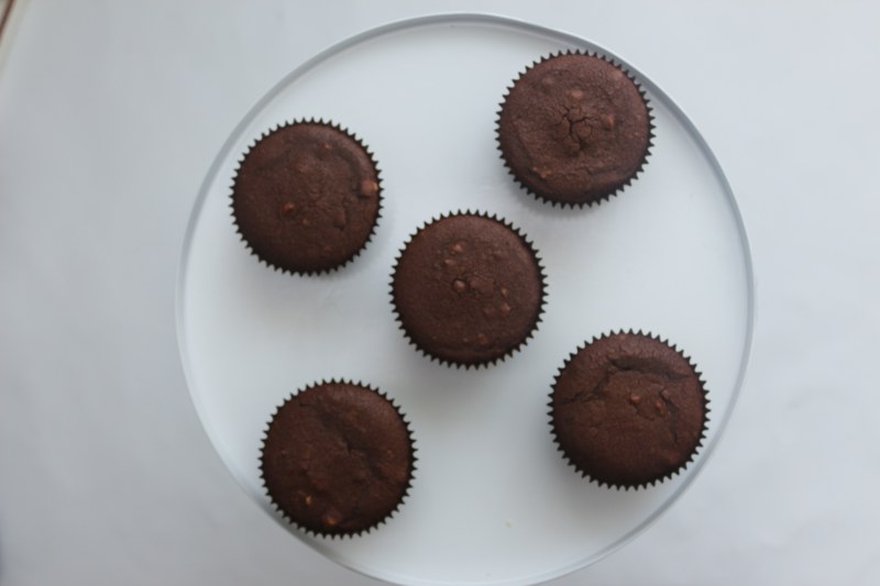 Step-by-Step Ferrero Rocher Chocolate Cupcake Making