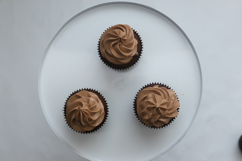 Step-by-Step Ferrero Rocher Chocolate Cupcake Making