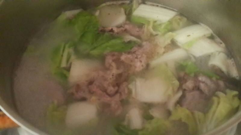 Steps to Cook Sheep Meat and Baby Bok Choy Soup