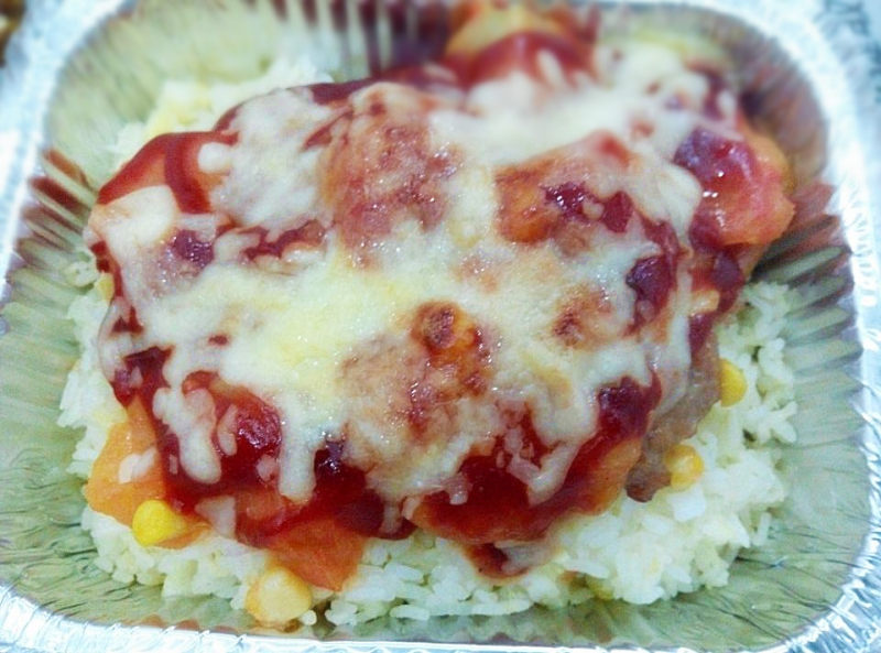 Baked Pork Chop Rice with Tomato Sauce