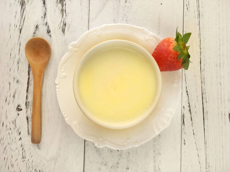 Orange Milk Pudding Making Steps