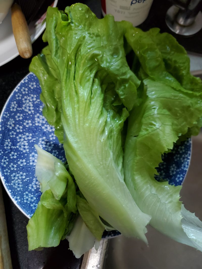 Steps for Making Mushroom Beef Lettuce Congee