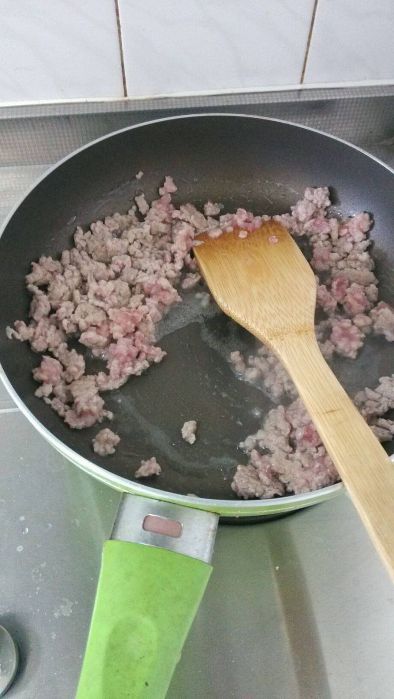 Steps for Minced Pork with Pickled Olive and String Beans