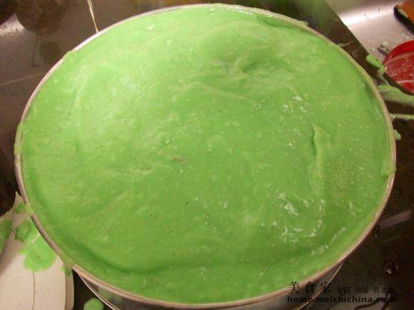 Parent's Day Cake - Pandan Sponge Cake Cooking Steps