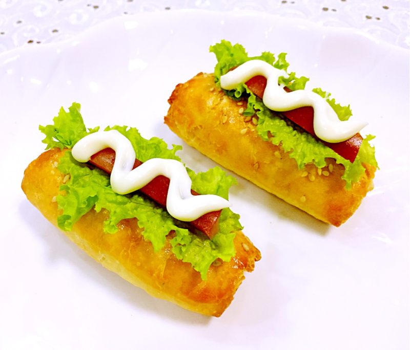 Mini Cute Hot Dog Cooking Steps