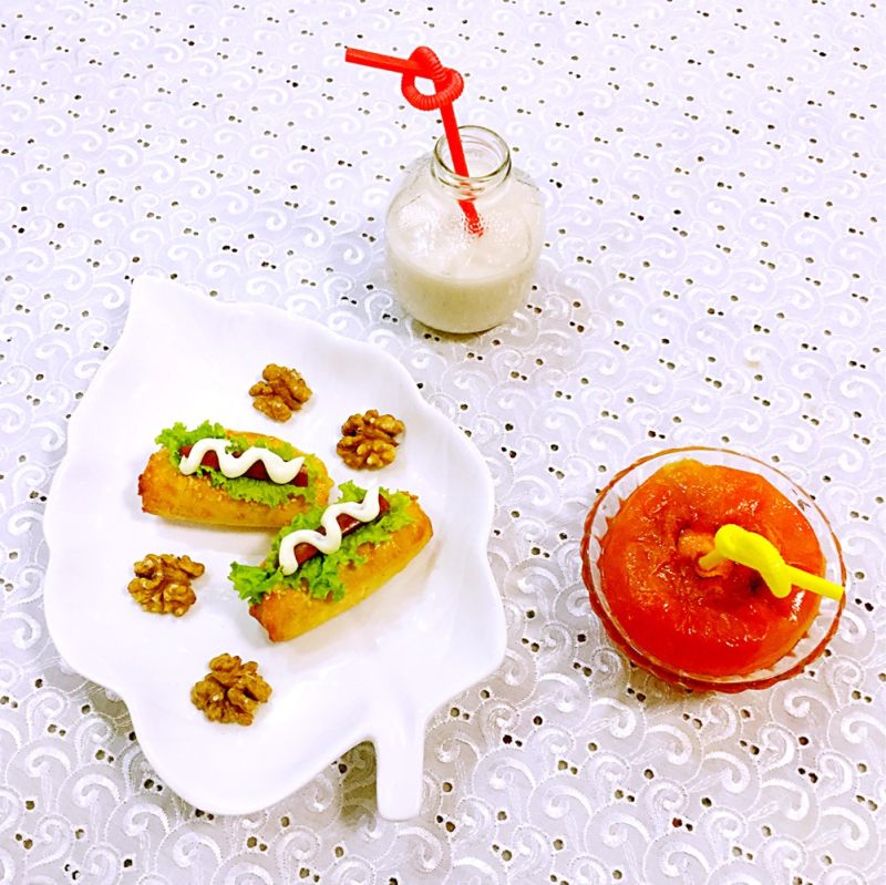 Mini Cute Hot Dog Cooking Steps