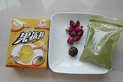 Steps for Making Three-color Tea Jelly