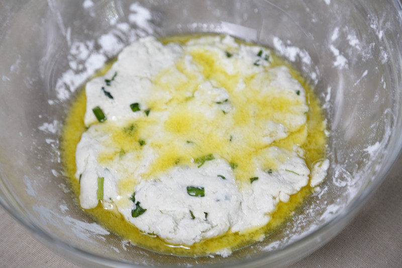 Steps for making Homemade Scallion Soda Crackers (Baked in Oven)