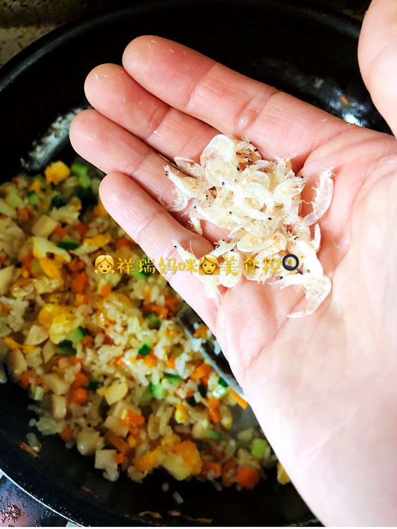 【Lucky Baby Table】Fish Sausage, Shrimp, and Preserved Egg Fried Rice Step-by-Step