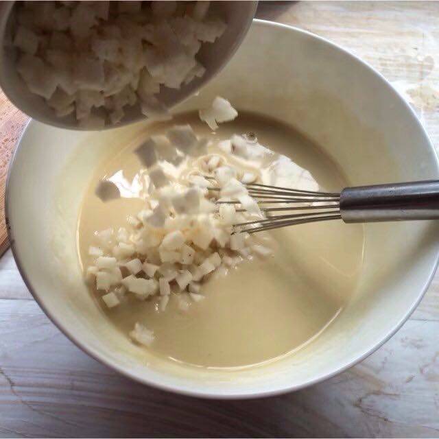 Water Chestnut Cake Making Steps