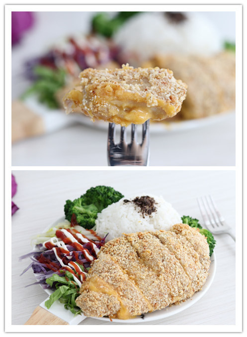 Steps for making Crispy Chicken Cutlet