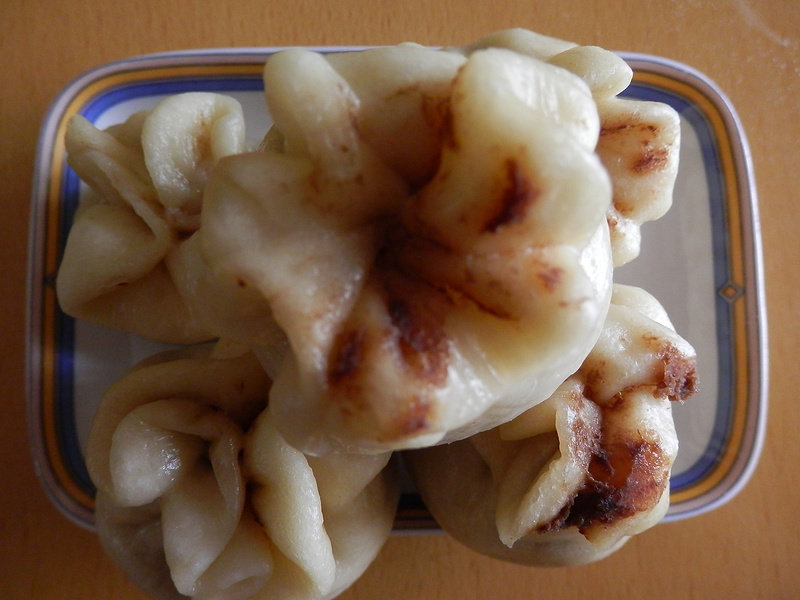 Red Bean Paste Pomegranate Buns