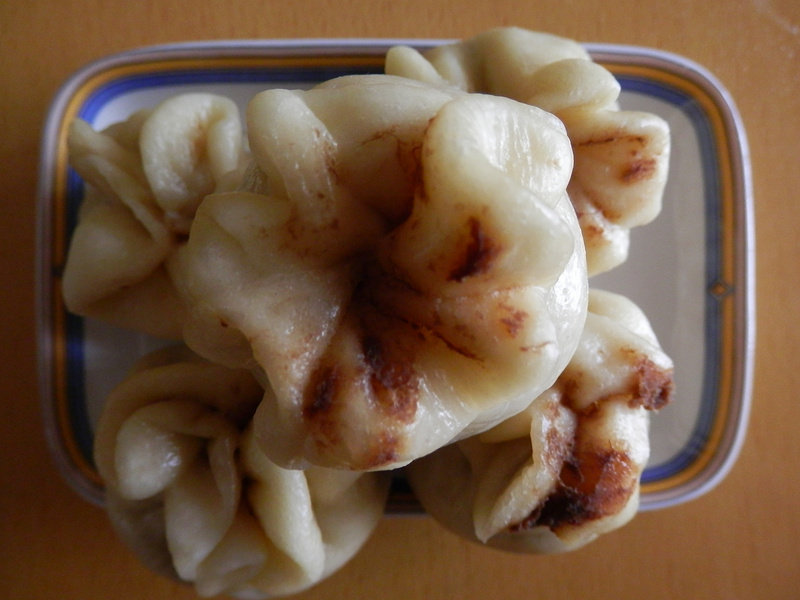 Red Bean Paste Pomegranate Buns