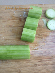 Fans and Loofah Stuffed Dish Preparation Steps