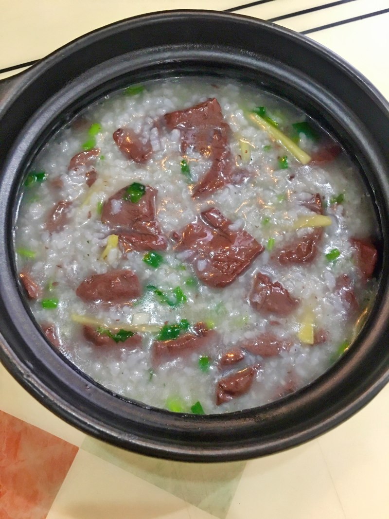 Pig Blood Congee