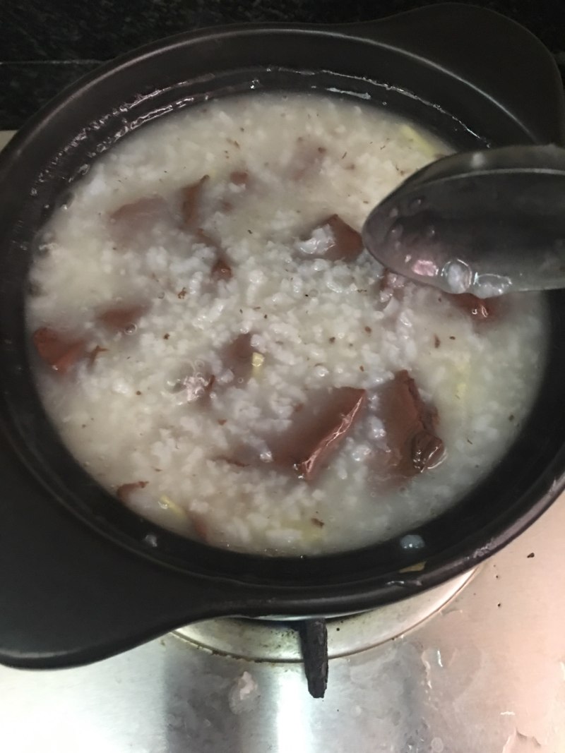 Steps to Make Pig Blood Congee