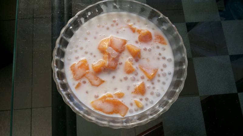 Steps to Make Coconut Mango Sago