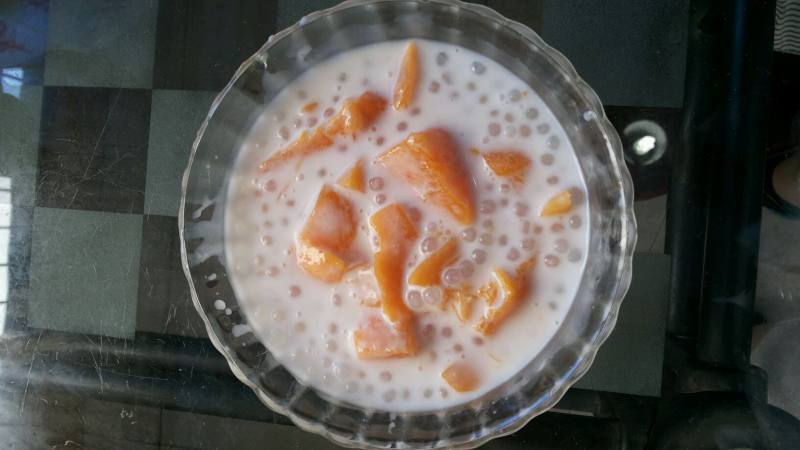 Steps to Make Coconut Mango Sago