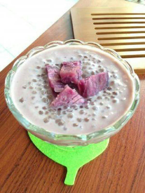 Purple Sweet Potato and Tapioca Pudding