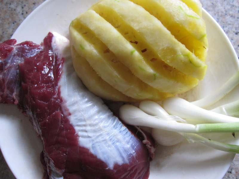 Beef and Pineapple Stir-Fry Steps