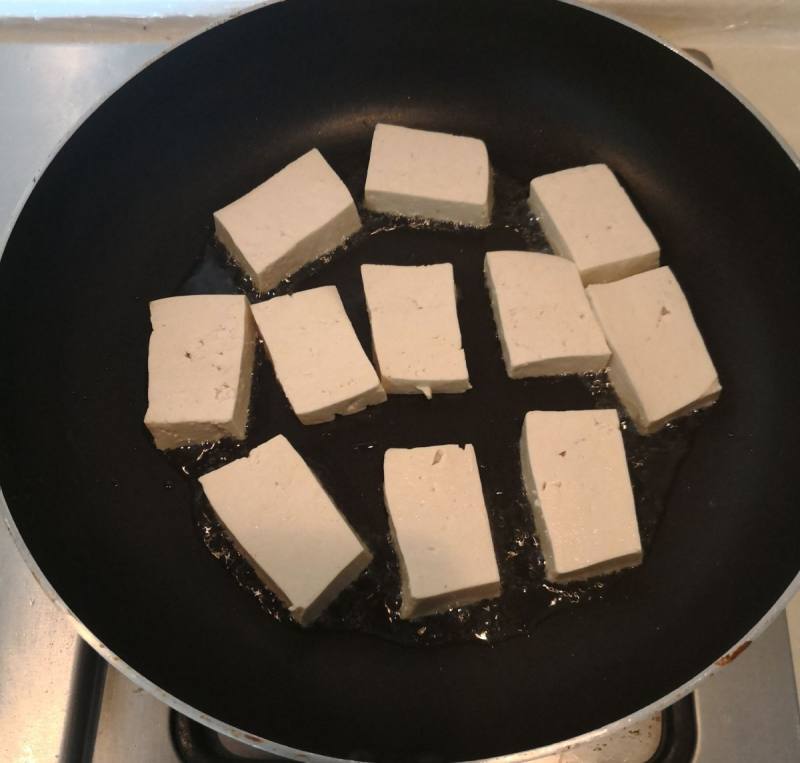 Steps for making Fried Tofu