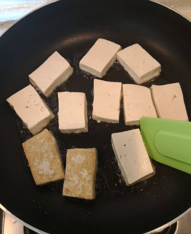 Steps for making Fried Tofu