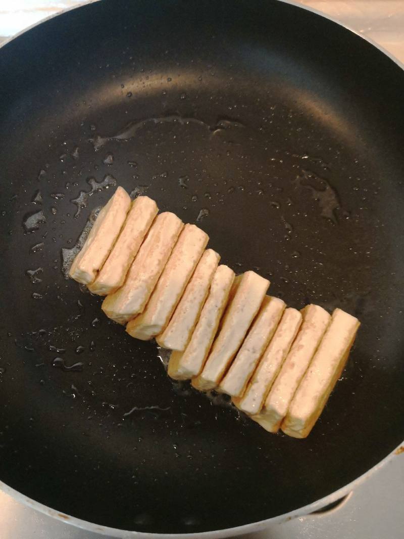 Steps for making Fried Tofu