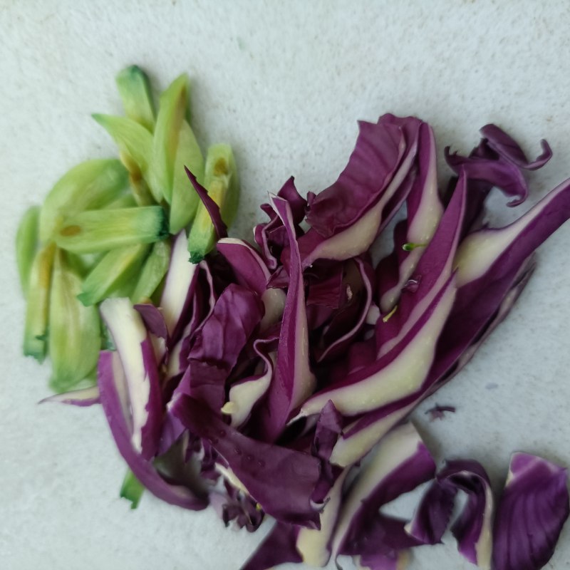 Steps for Making Canola Salad with Pork Heart