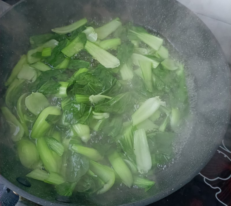 Steps for Making Canola Salad with Pork Heart