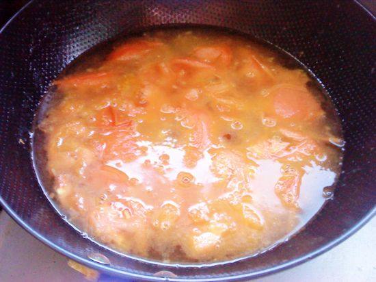 Winter Solstice Warm Breakfast - Tomato Shrimp Noodle Fish Soup Cooking Steps