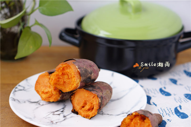 Clay Pot Roasted Sweet Potatoes