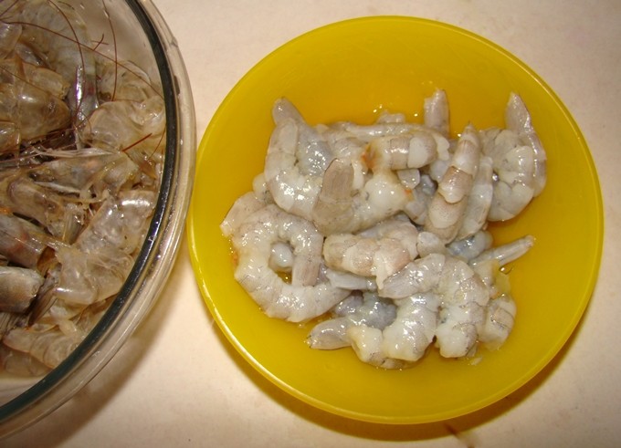 Steps for Shrimp and Steamed Bun Stir Fry