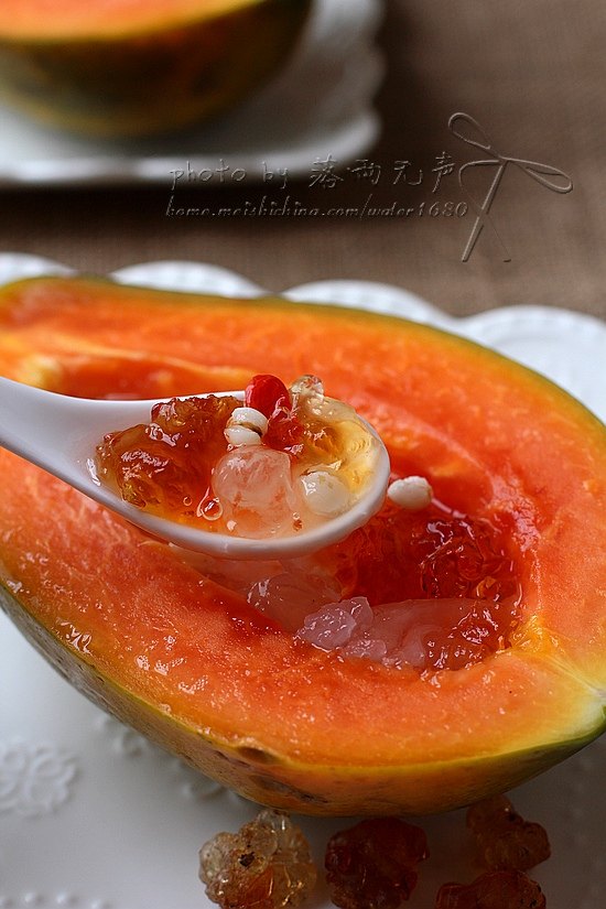 Papaya and Peach Resin Beauty Soup