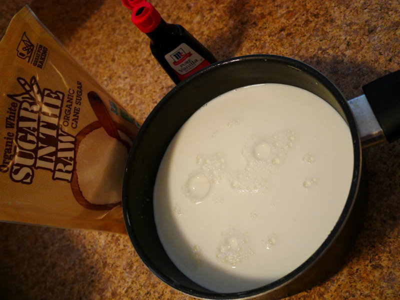 Detailed Steps for Cooking Milky Rice Pudding with Lemon Syrup and Peaches