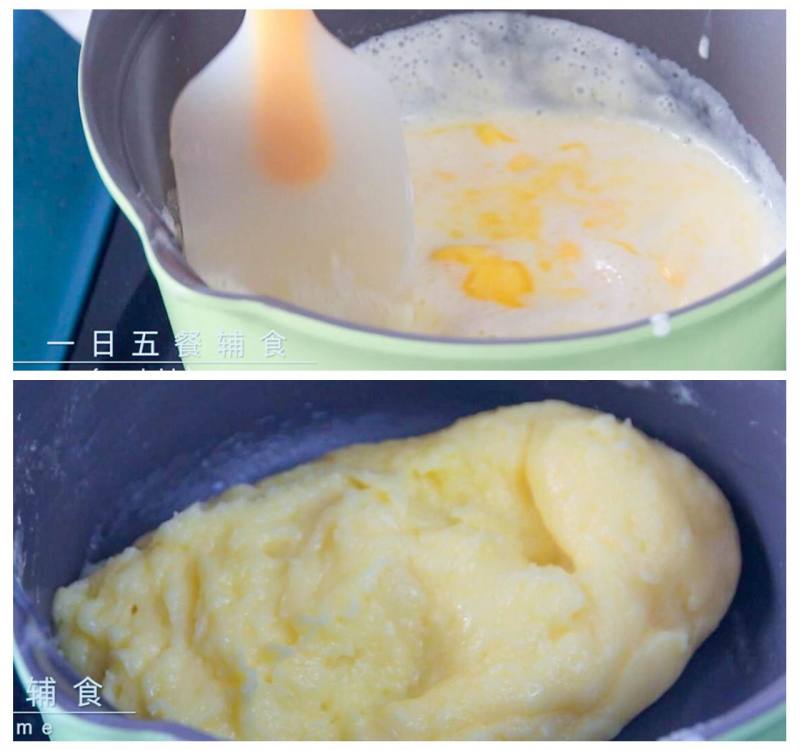 Baby Egg Yolk Pie Making Steps