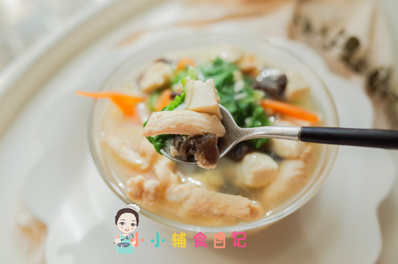 Chicken Mushroom Tofu Soup for Over 12 Months