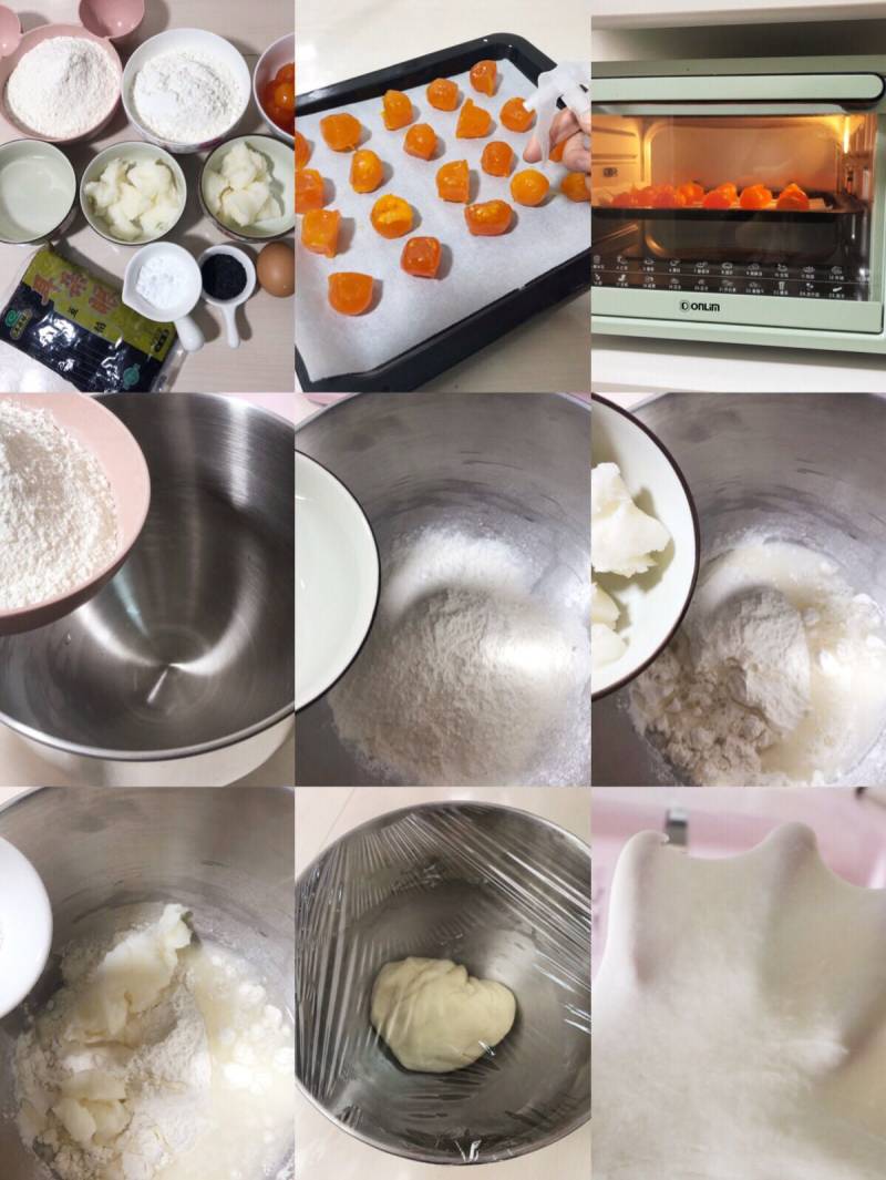 Steps for Making Egg Yolk Pastry