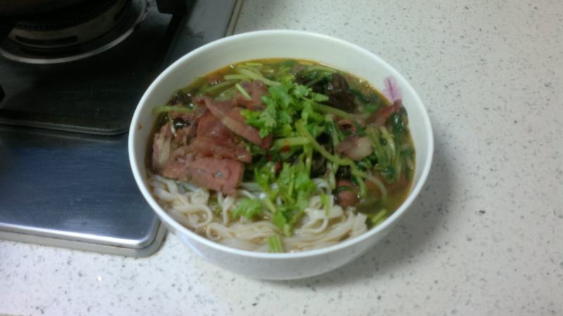 Steps to Cook Green Vegetable Beef Noodle Soup