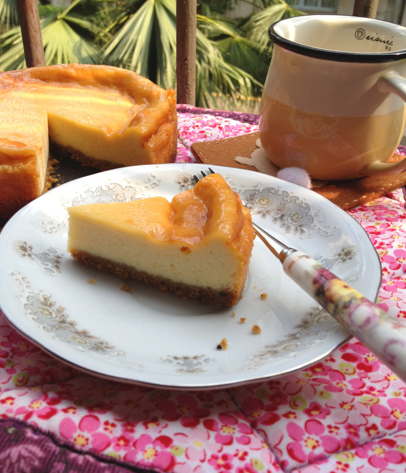 Durian Flavored Traditional Cheesecake