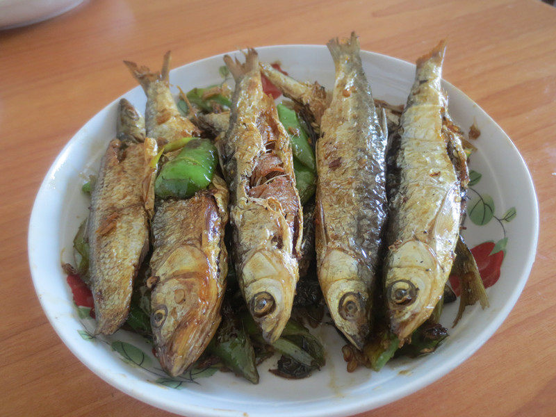 Green Pepper Dried Fish