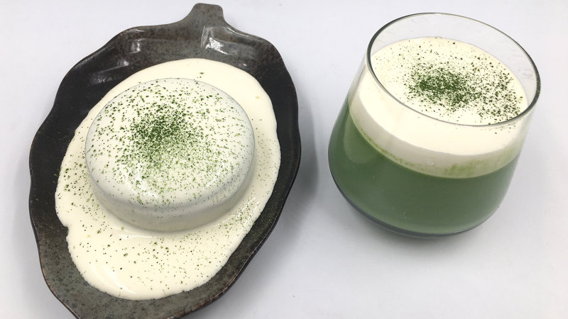 Matcha Snow Mountain Pudding, with a soft and smooth texture, rich matcha flavor, refreshing and not greasy, and delicious. Cooking steps