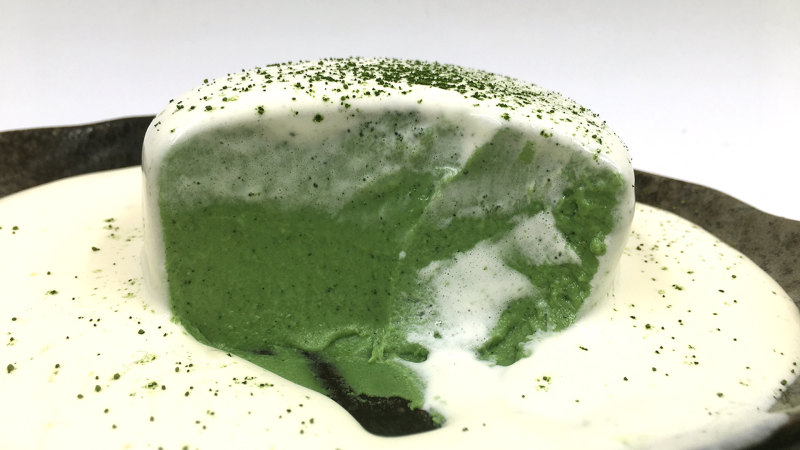 Matcha Snow Mountain Pudding, with a soft and smooth texture, rich matcha flavor, refreshing and not greasy, and delicious. Cooking steps