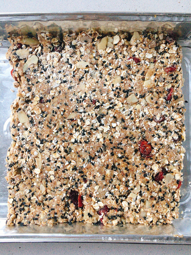 Steps for Making Almond Oat Energy Bars