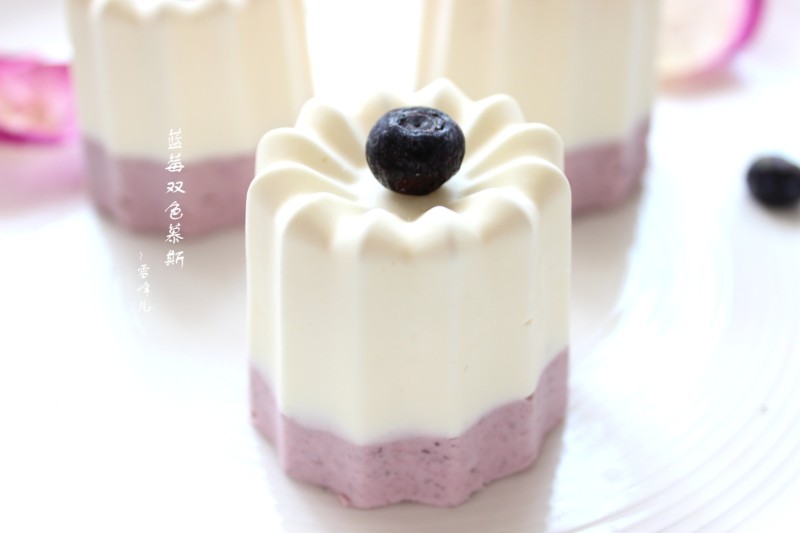 Steps to Make Blueberry Bicolor Mousse