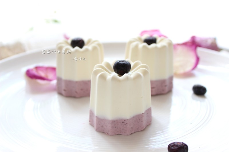 Steps to Make Blueberry Bicolor Mousse