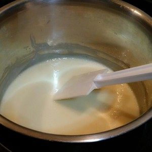 White Chocolate Mousse Making Steps