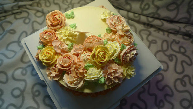 Korean Buttercream Flower Cake